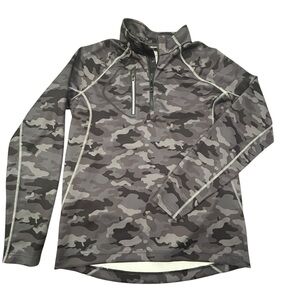 Sunice Men's Allendale SuperliteFX Stretch Thermal Half-Zip Pullover M Camo Golf